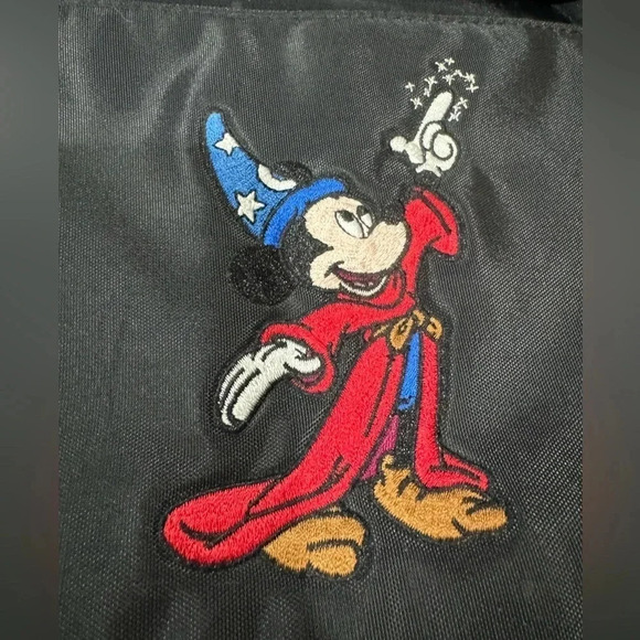 Walt Disney World Fantasia Mickey Mouse Embroidered Nylon Large Kids Backpack - Picture 9 of 9